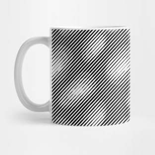 Halftone bitmap lines retro Eggs Black White Pattern Mug